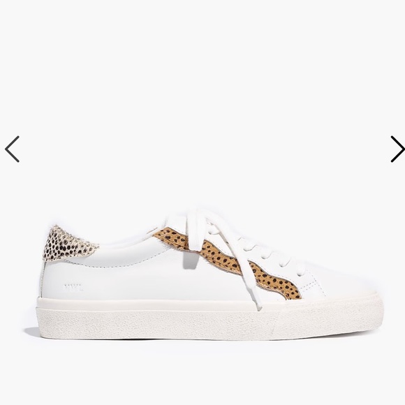 Madewell sidewalk Low-top sneaker in leather & Calf Hair Wave edition - Picture 2 of 14